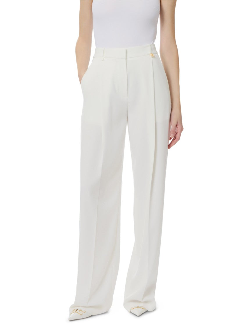 Elisabetta Franchi High-Waisted Tailored Trousers With Wide Legs