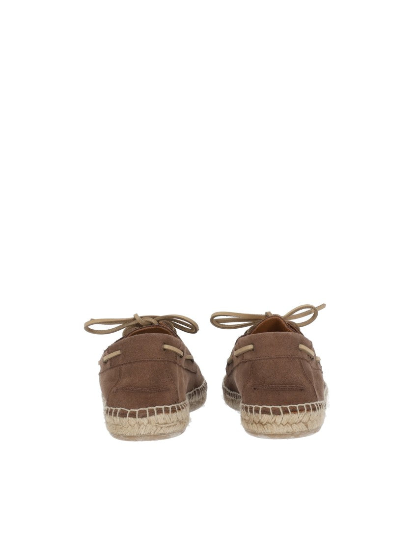 Abarca Brown Suede Handmade Jute Moccasins