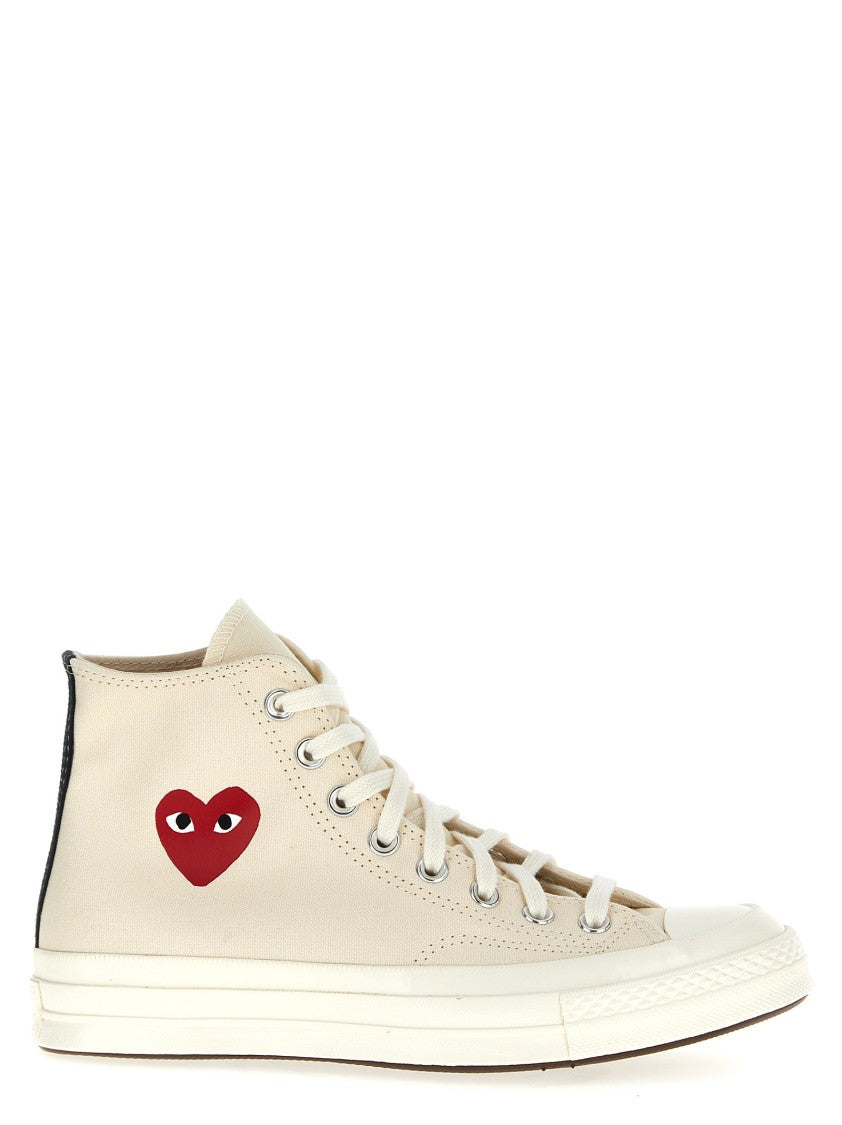 Comme Des Garçons High-Top Canvas Sneakers