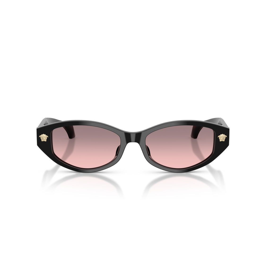 Versace 0Ve4512d Tortoiseshell Acetate Oval Sunglasses With Gold Medusa Accents