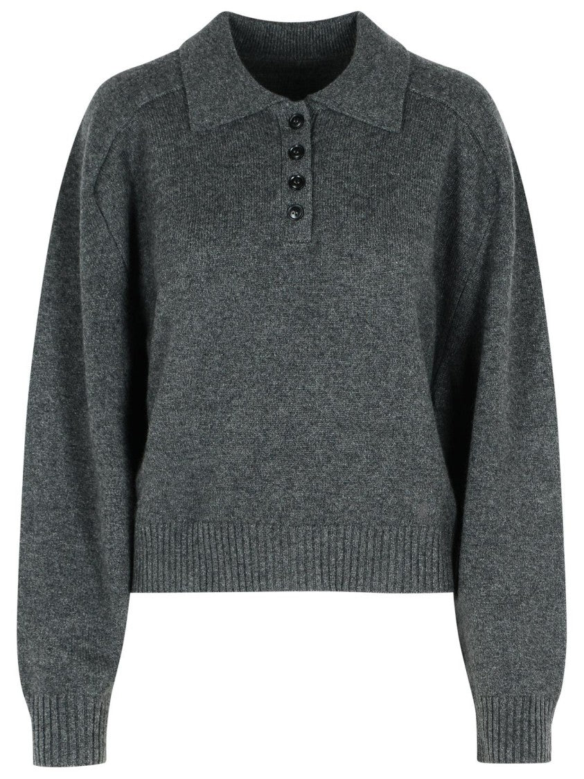 Loulou Studio Homere' Grey Cashmere Sweater