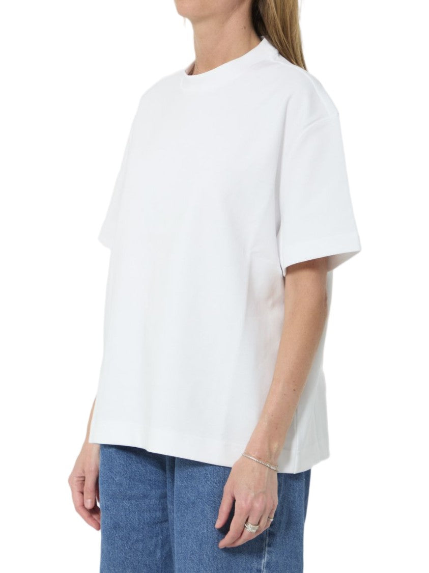 The Frankie Shop White Boxy Relaxed Fit T-Shirt