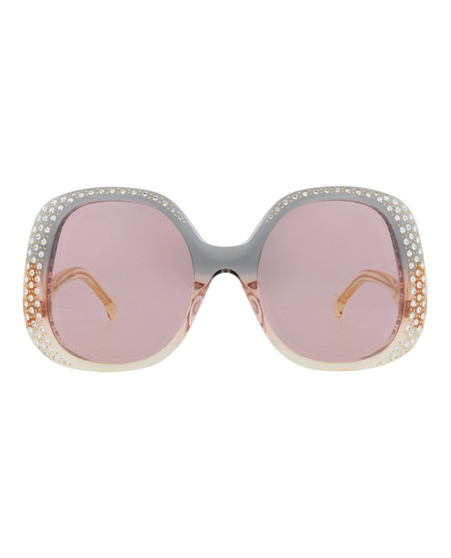 Gucci Round-Frame Acetate Sunglasses