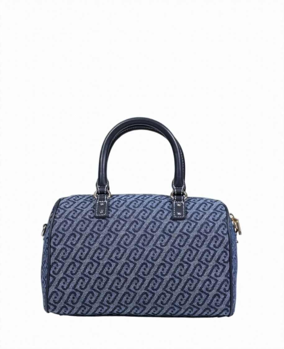 Liu Jo Logo Faux Leather Shoulder Bag