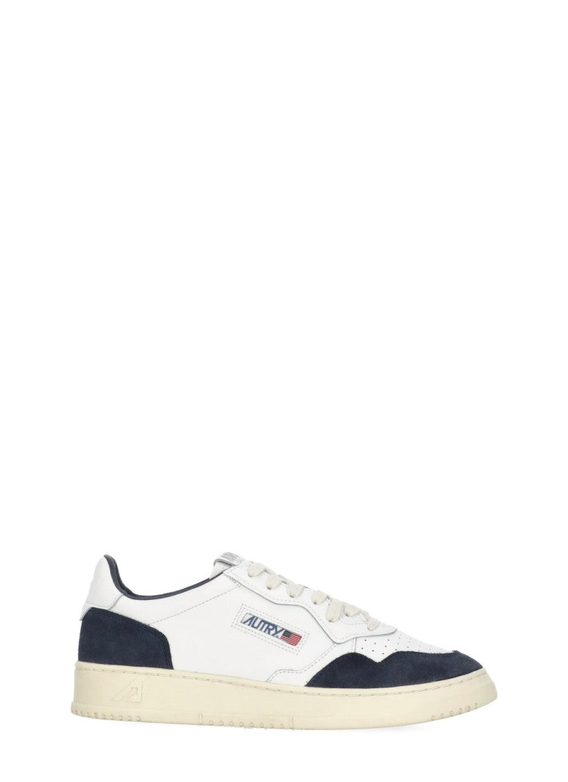 Autry White Leather Suede Insert Sneakers