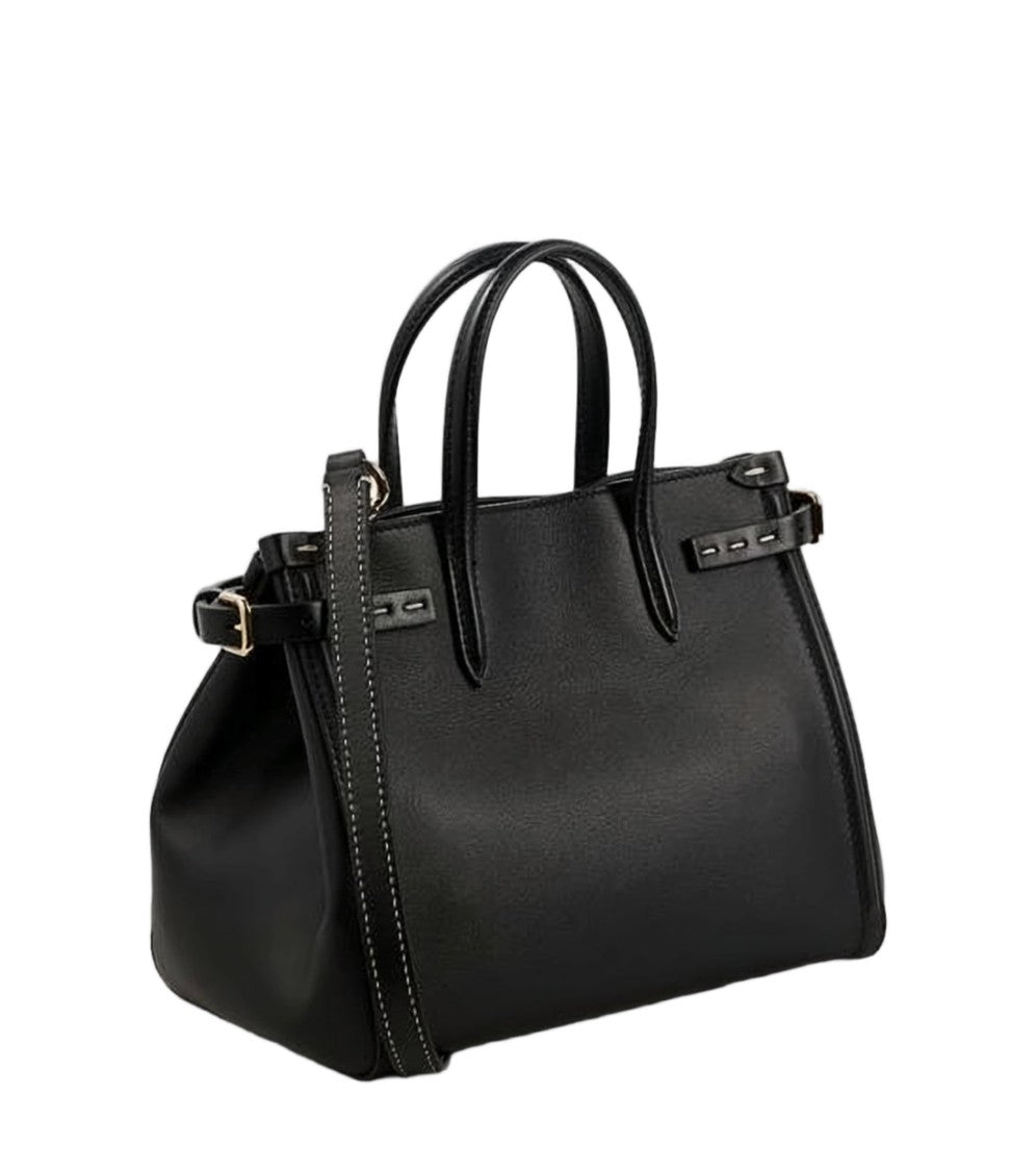 Valentino Garavani Sleek Black Structured Tote