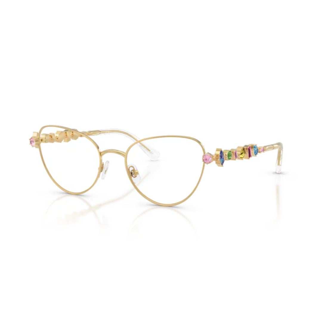 Swarovski 0Sk1024 Delicate Gold Metal Cat-Eye Eyeglasses
