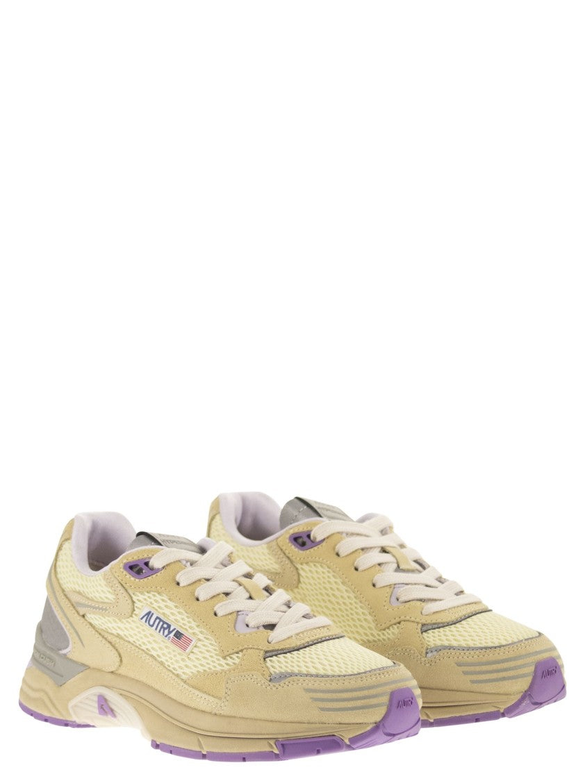 Autry Hyperway - Suede And Mesh Trainers