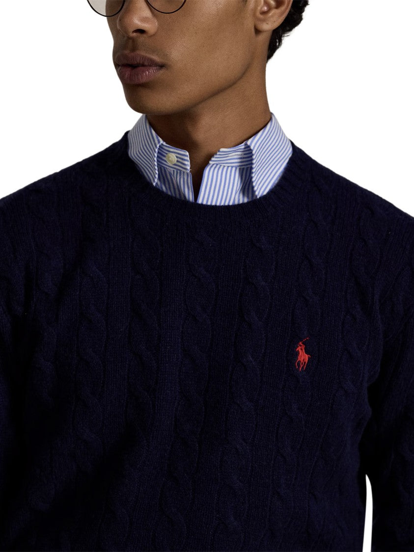 Polo Ralph Lauren Classic Cable Knit Long-Sleeve Pullover Sweater
