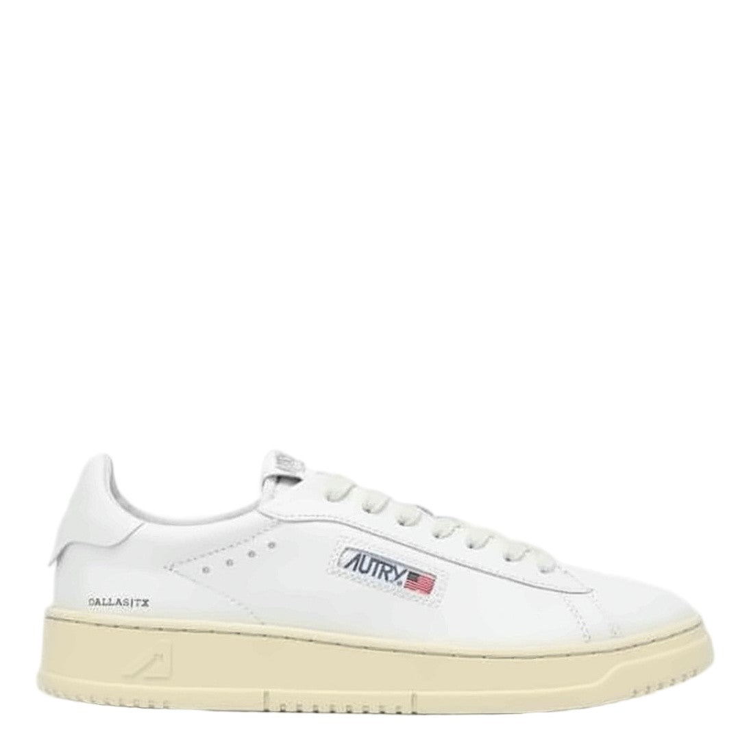 Autry Dallas Low Sneakers With Smooth White Leather Upper And Subtle Details