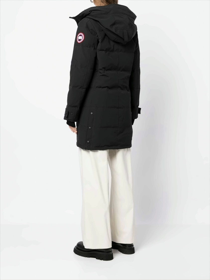 Canada Goose Long Padded Parka With High Collar And Hood
