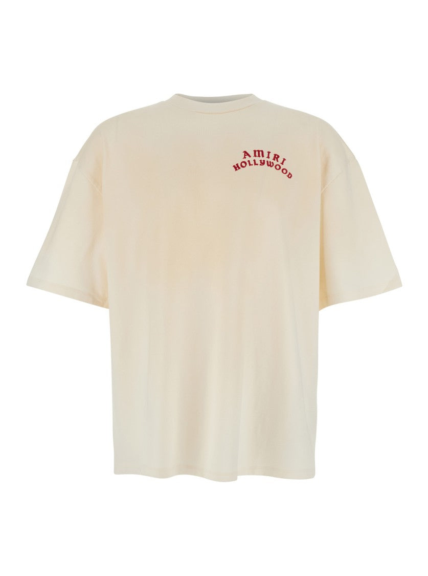 Amiri White Crewneck T-Shirt