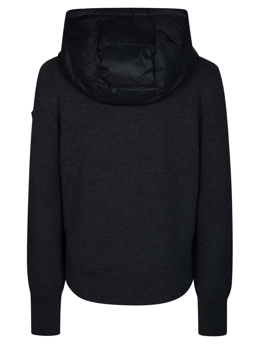 Moncler Quilted Padded Hooded Cardigan