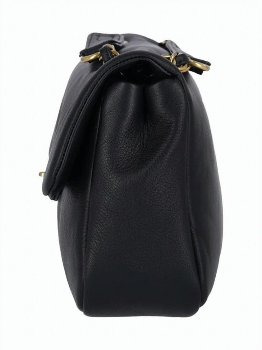 Vivienne Westwood Rectangular Leather Clutch With Gold Emblem
