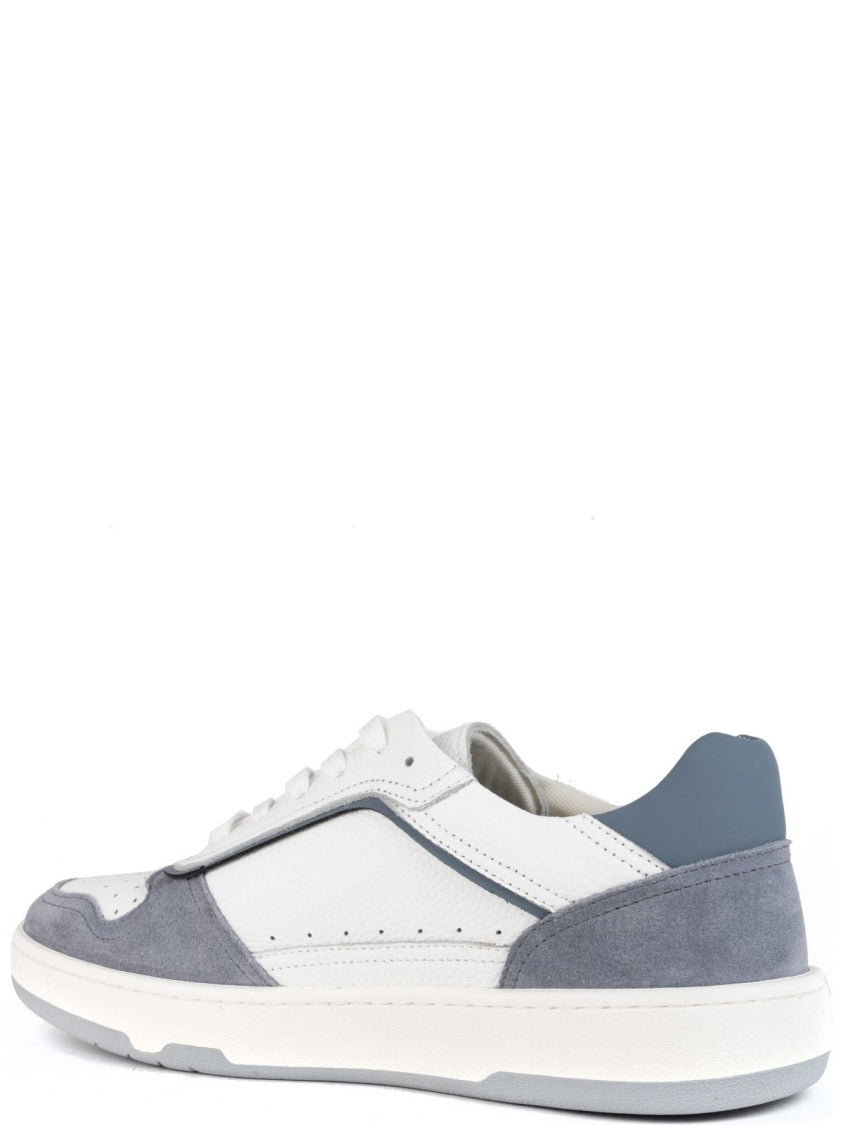 Sergio Moretti Grey Cow Leather Trainers