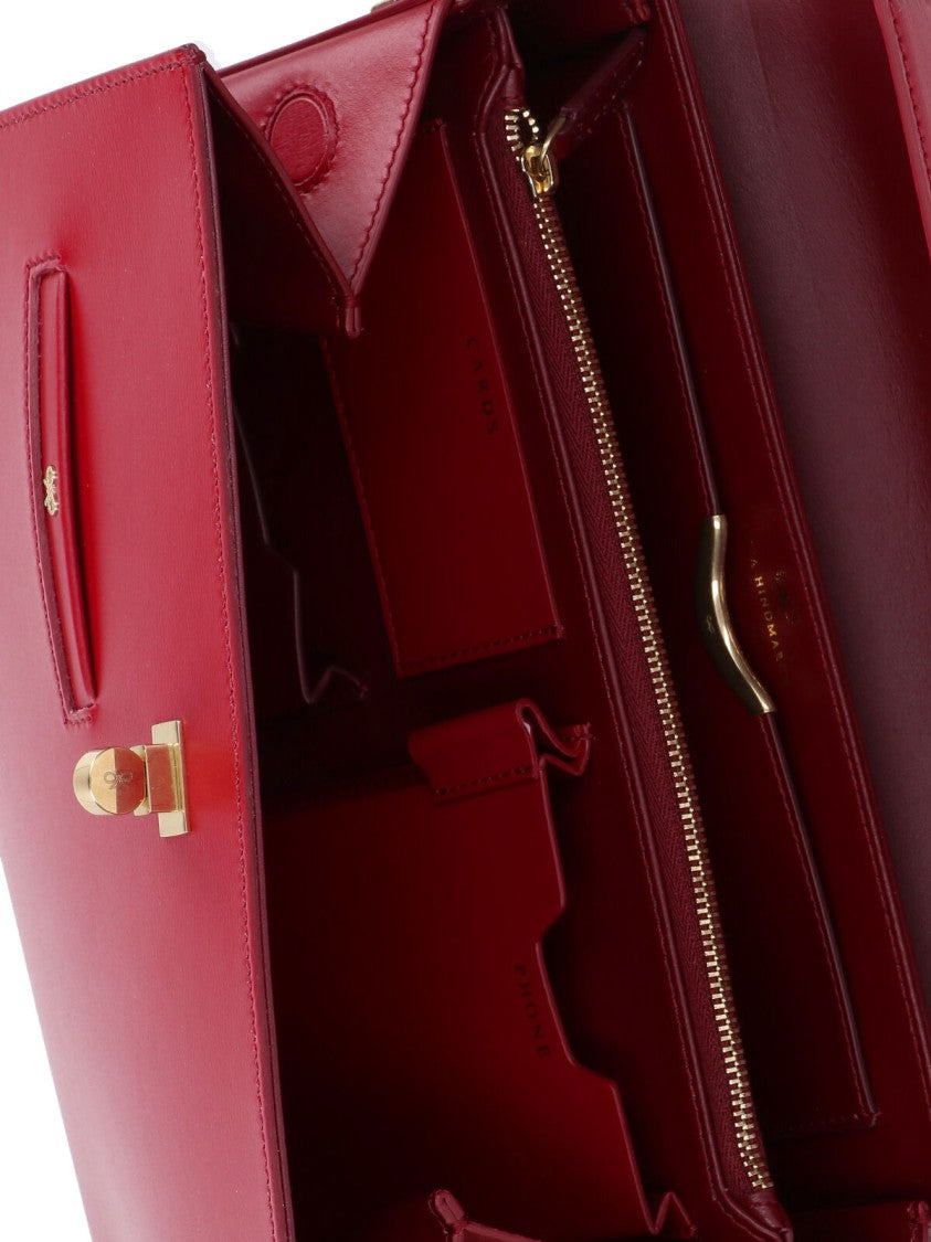 Anya Hindmarch "Mortimer" Handbag – Red
