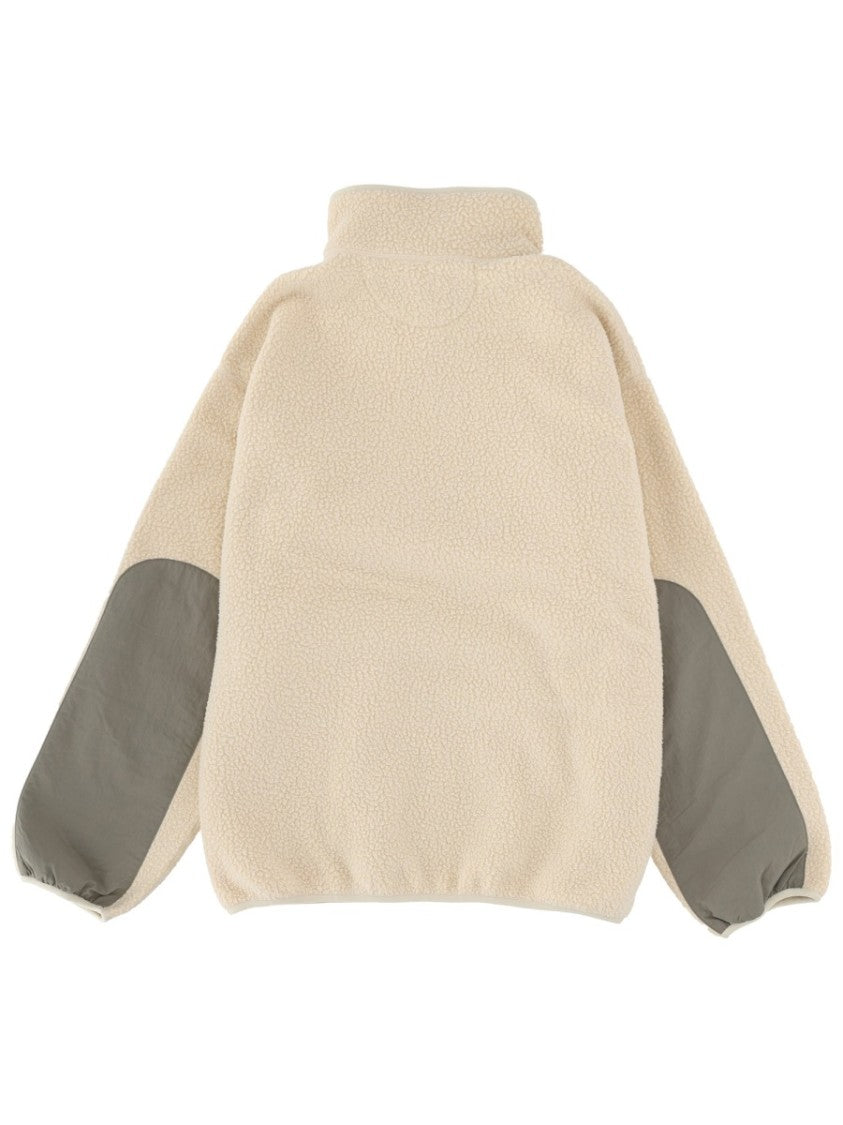Maison Kitsuné Plush Fleece Polyester Snap Pocket Jacket