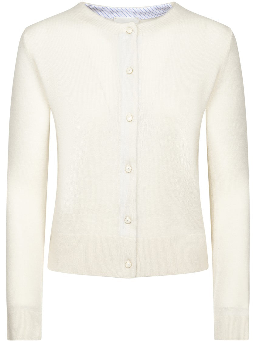 Forte Forte Gauze Blend Cardigan With Fine Knit Texture
