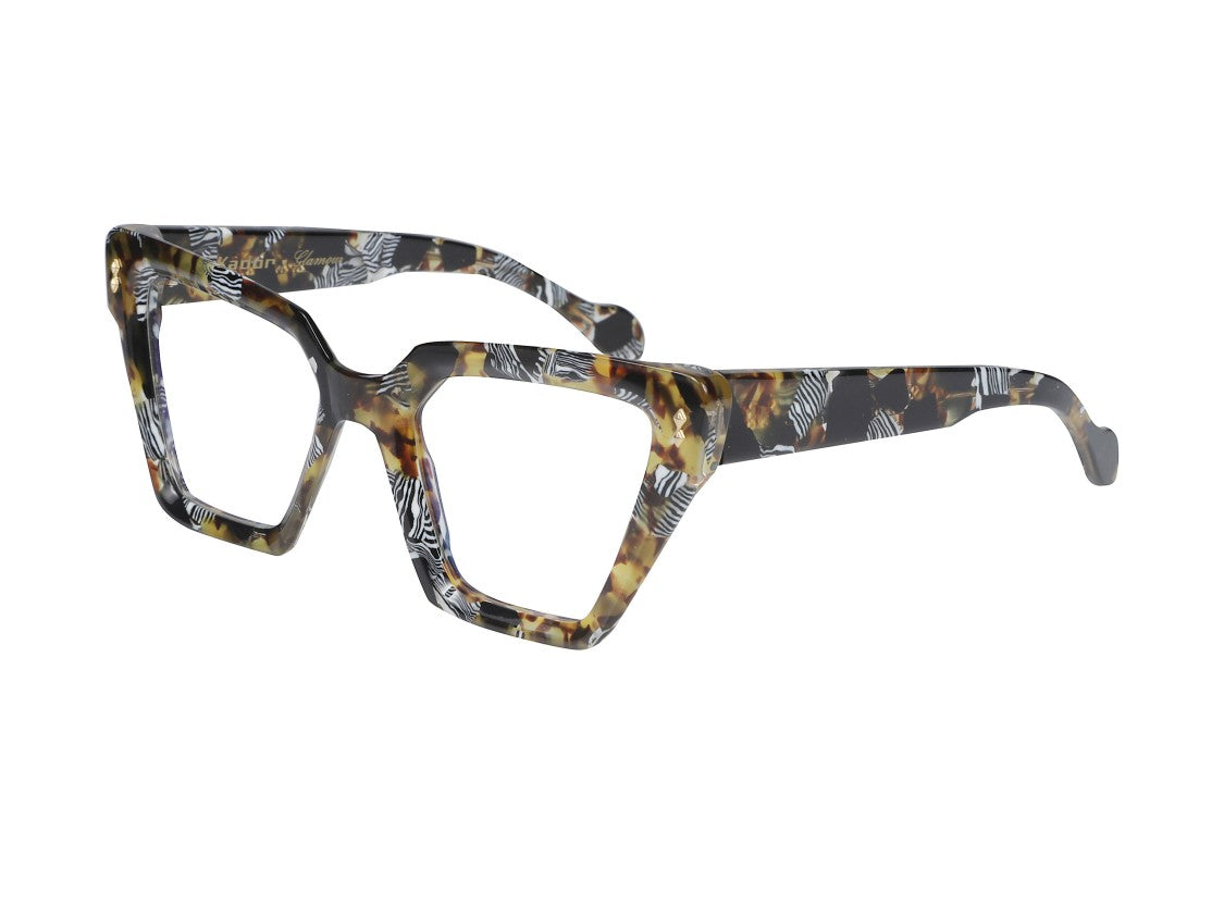 Kador Vanessa Glamour Zebra Oversized Eyeglasses