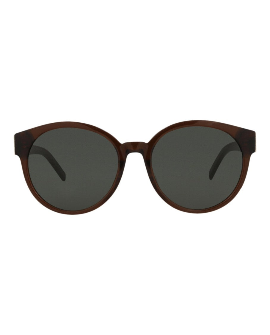 Saint Laurent Round-Frame Acetate Sunglasses