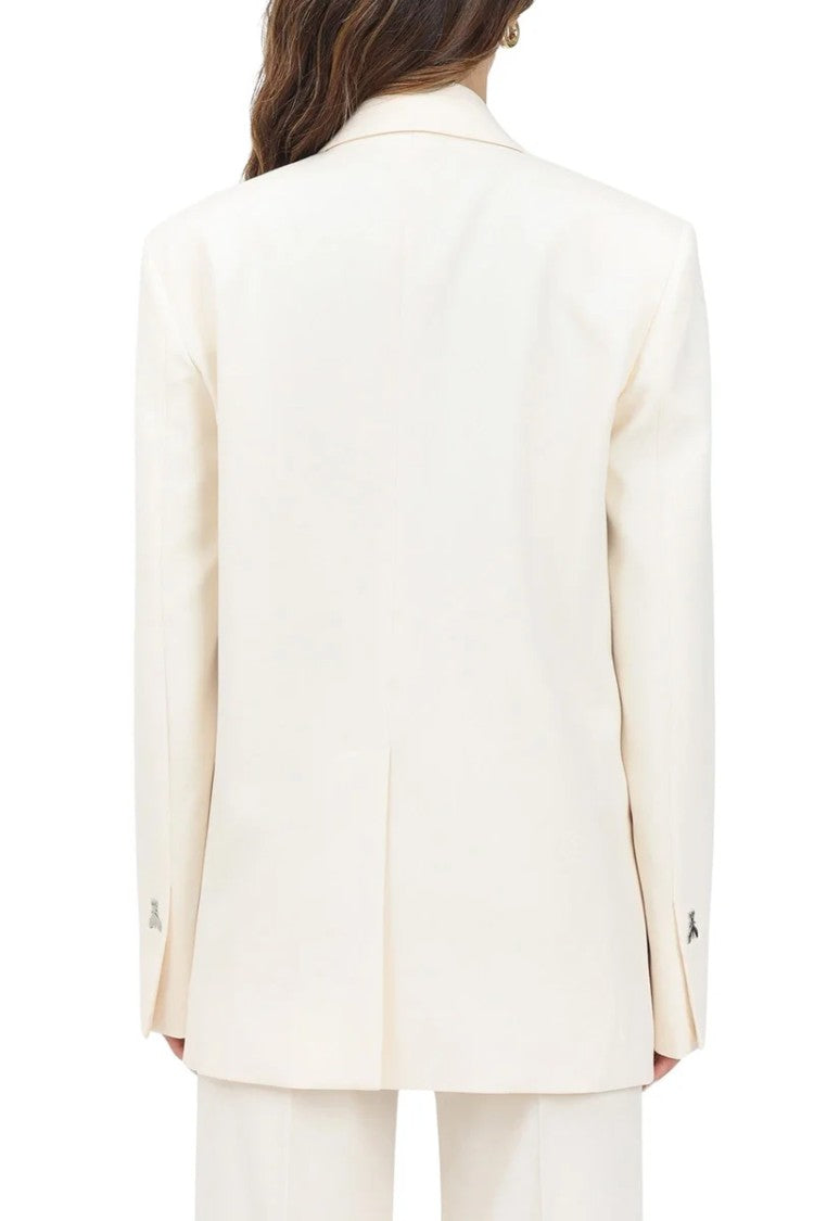 Patrizia Pepe Oversize Jacket - Cream