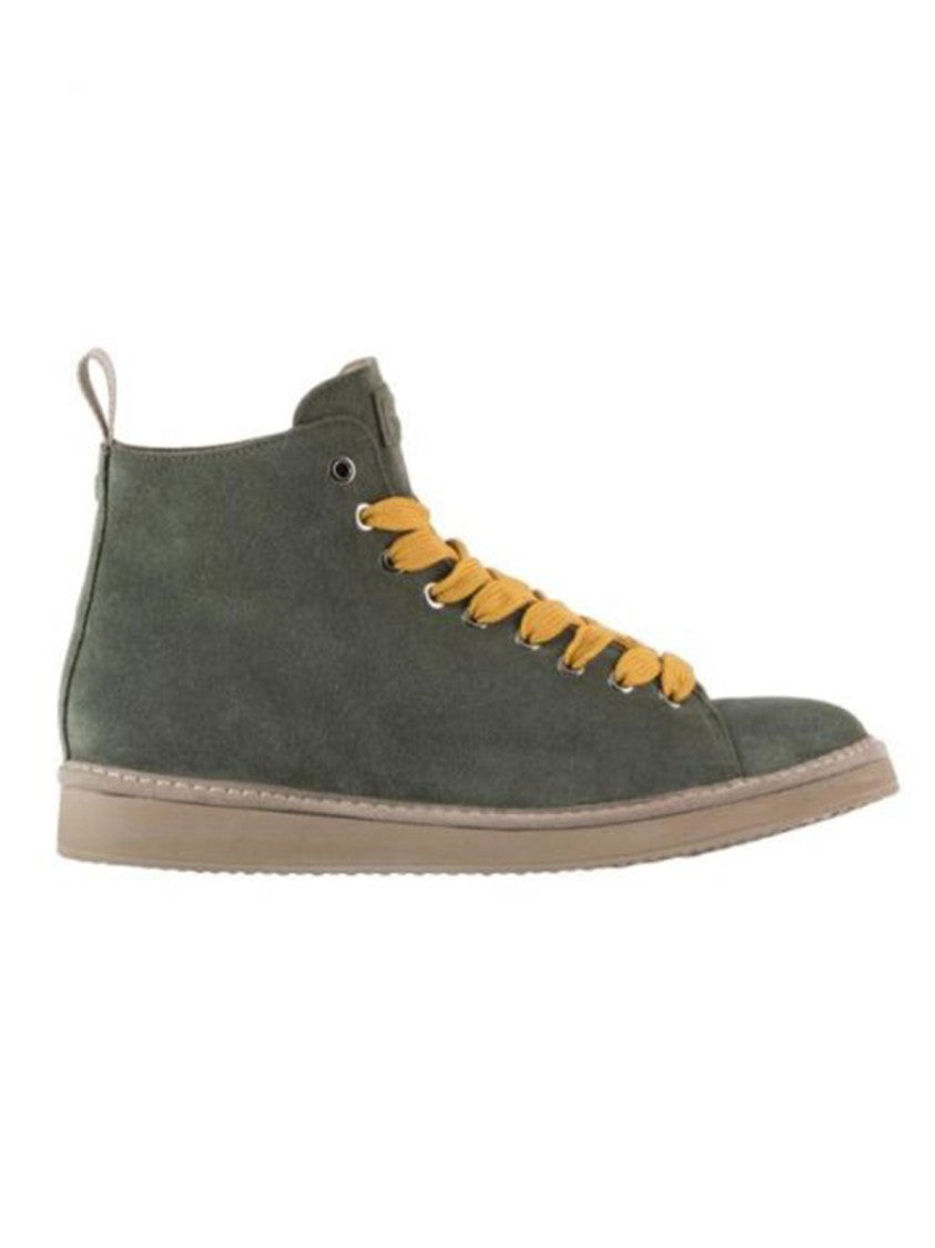 Panchic Green Ankle Boots