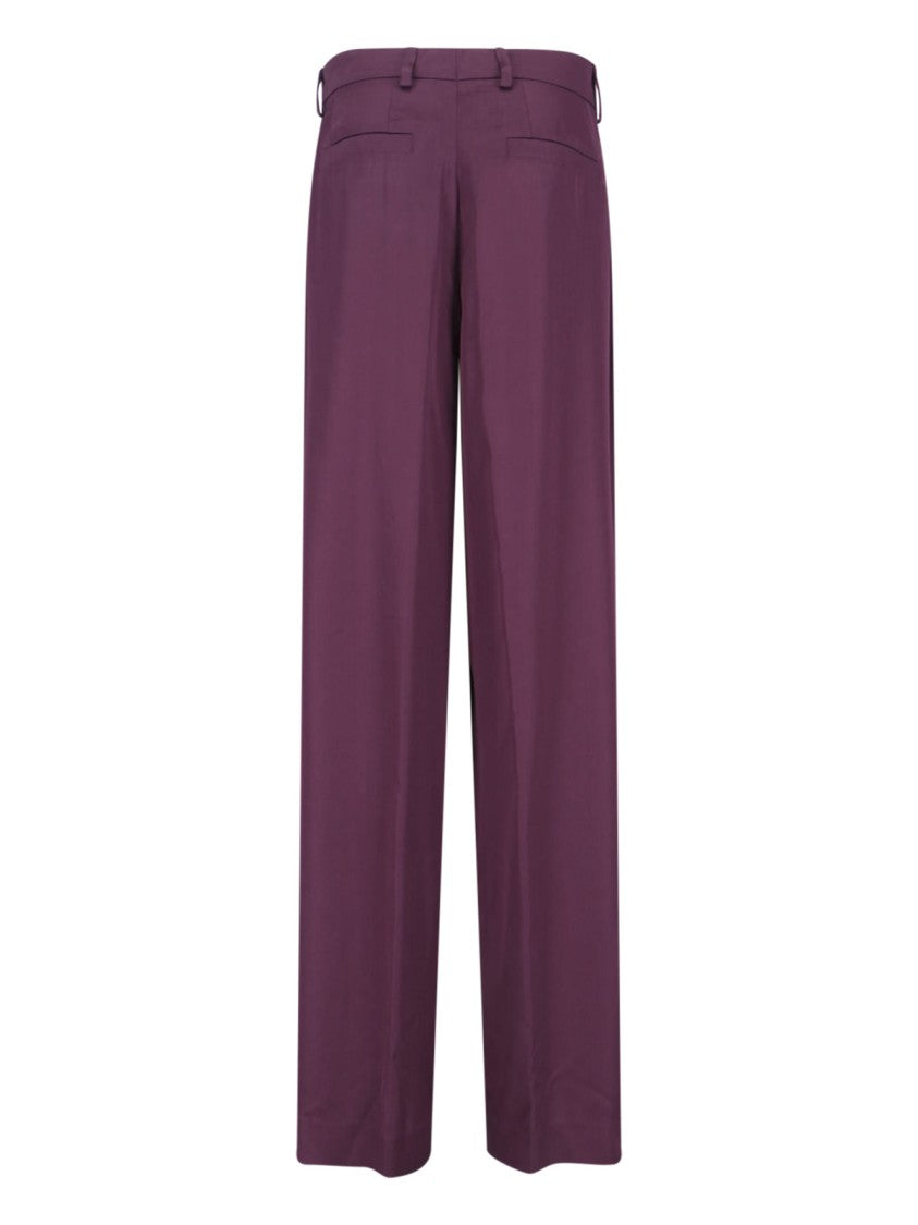 Dries Van Noten Purple Tailored Trousers