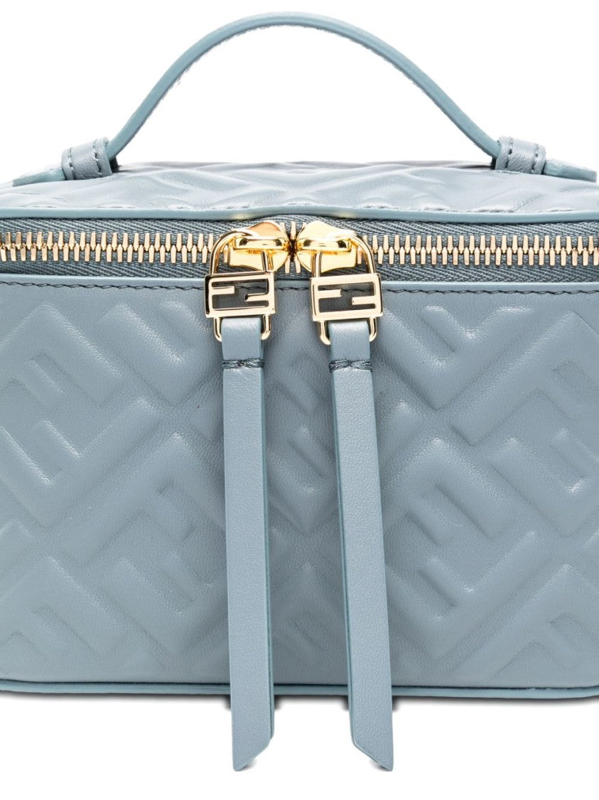 Fendi Quilted Mini-Bag With Gold-Tone Zipper