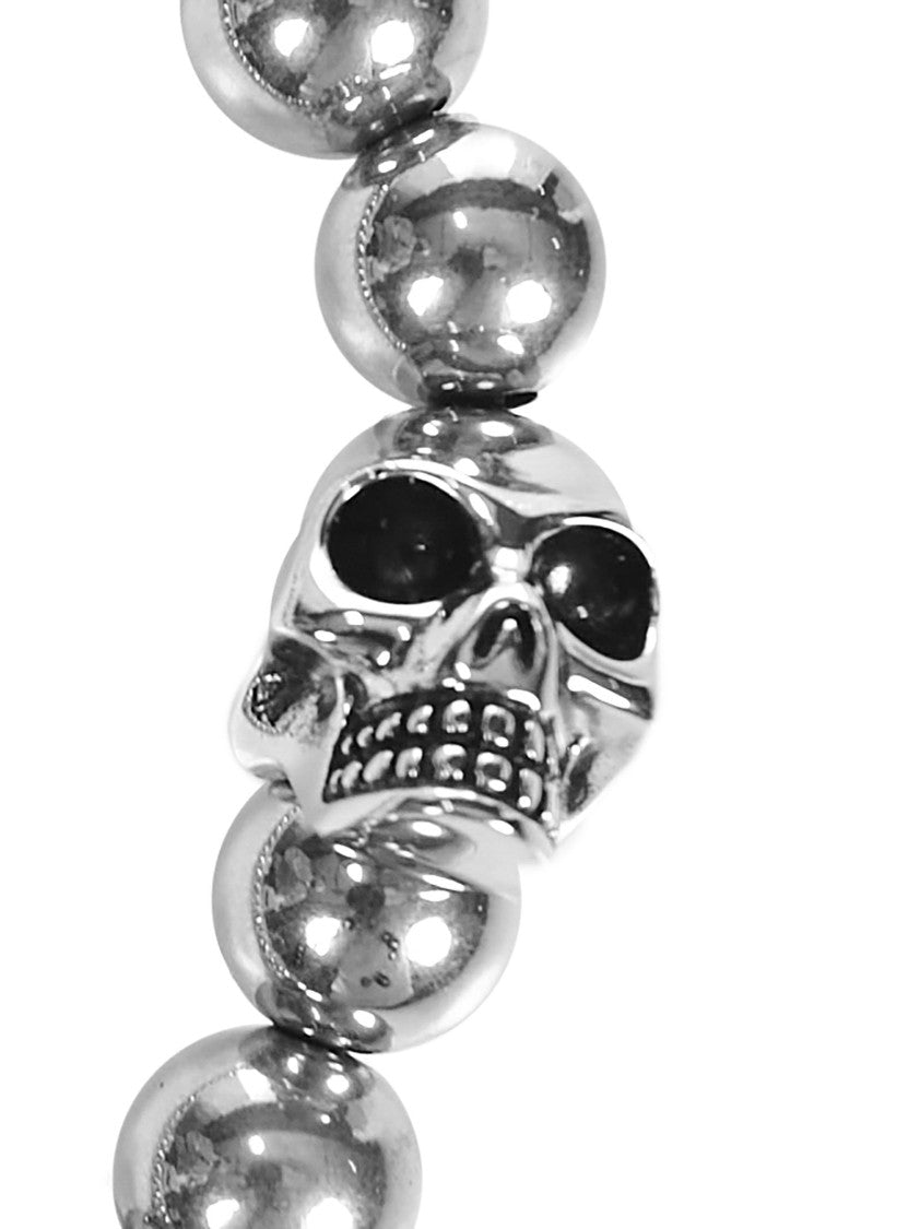 Alexander Mcqueen Silver Skull Bracelet