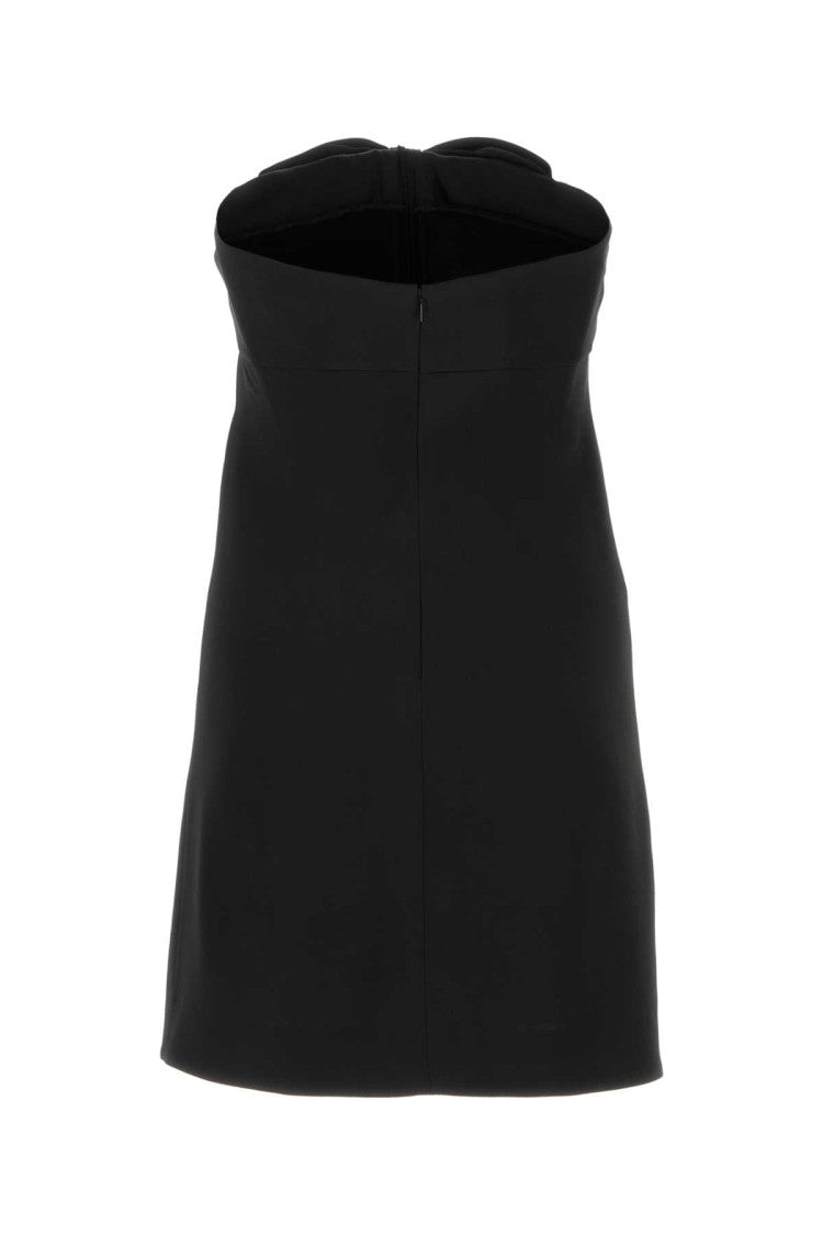 Saint Laurent Black Satin Mini Dress