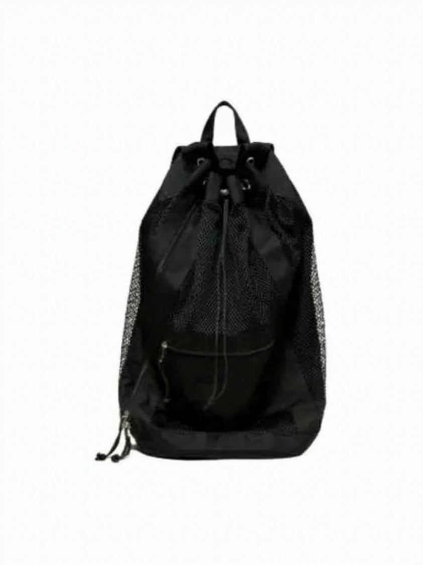 Auralee Nylon And Mesh Backpack With Drawstring Closure