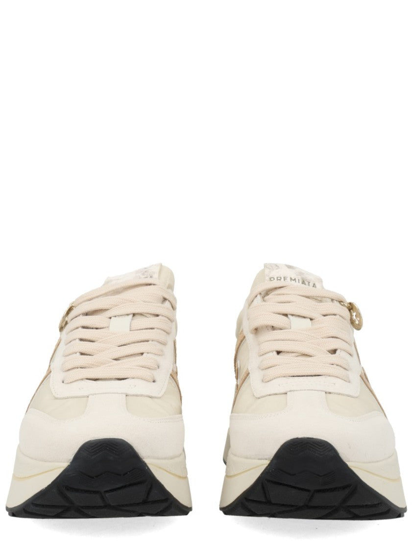 Premiata Bethcoin Beige Polyamide Low Sneakers
