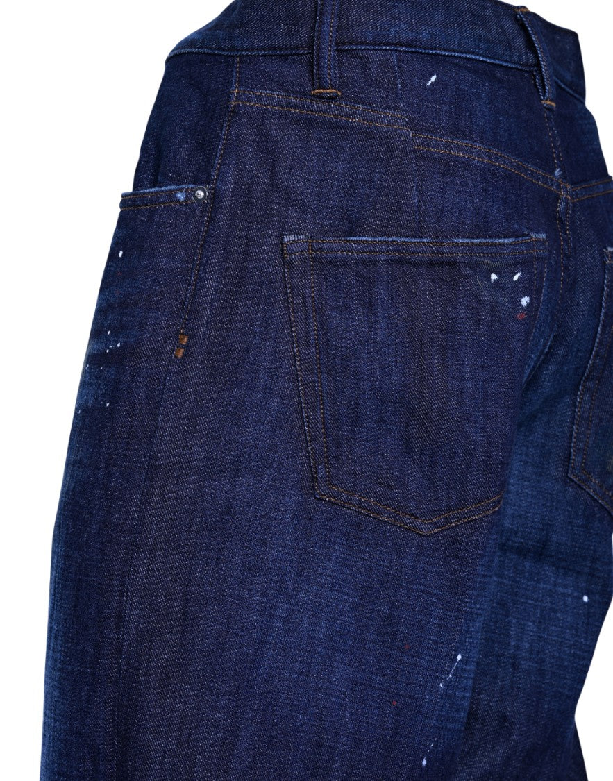 Nine In The Morning Cargo-Style Denim Trousers