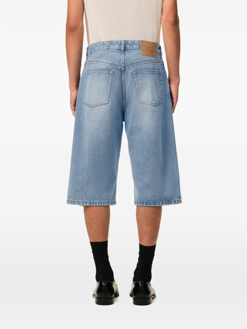 Ami Paris Five-Pocket Denim Shorts