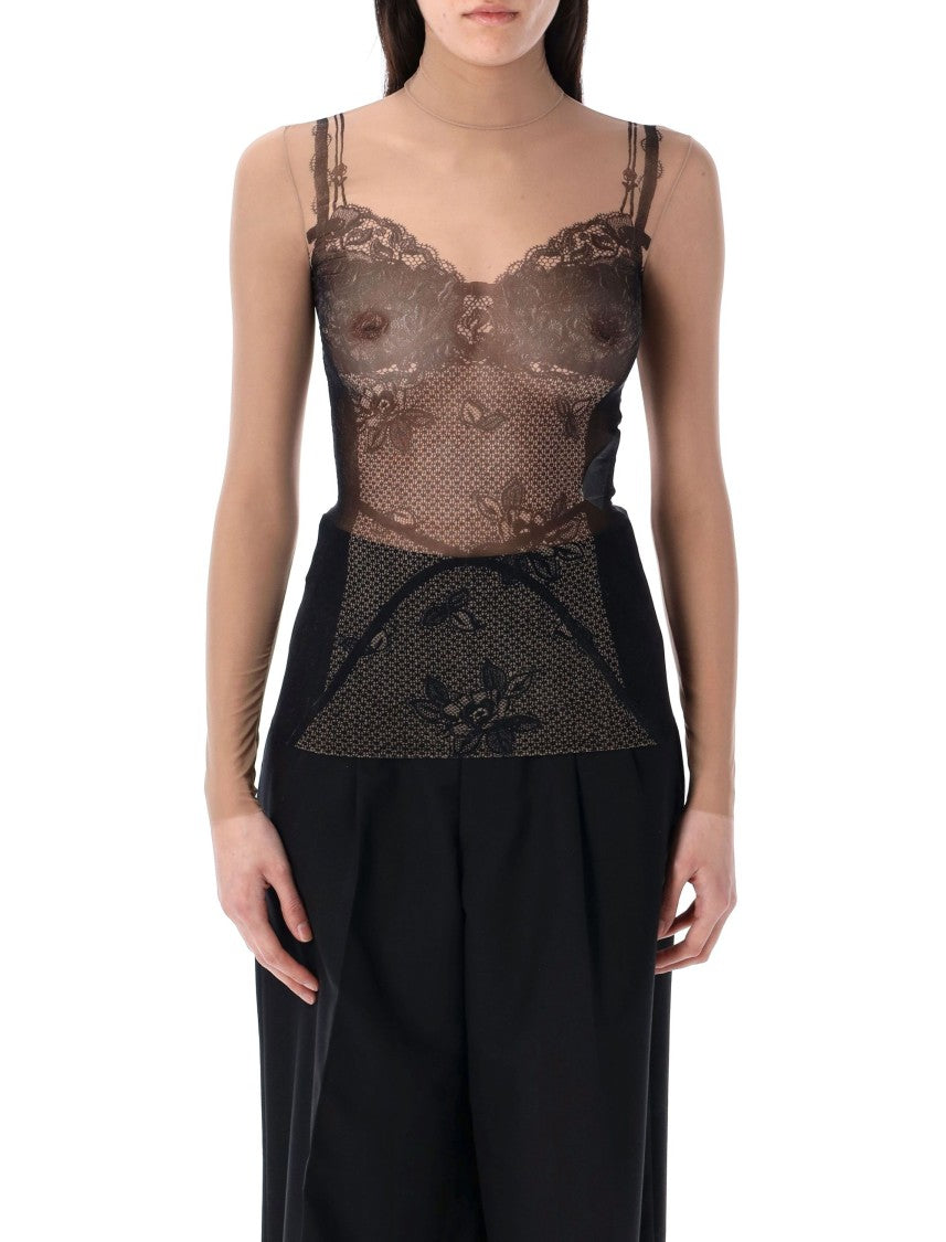 Balenciaga Trompe L'oeil Lingerie Top
