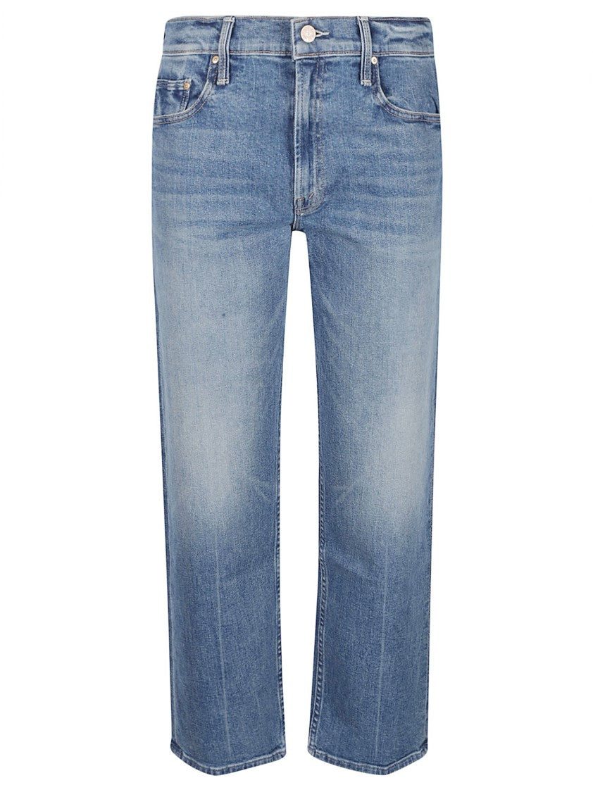 Mother The Newbie Ankle Denim Cotton Jeans