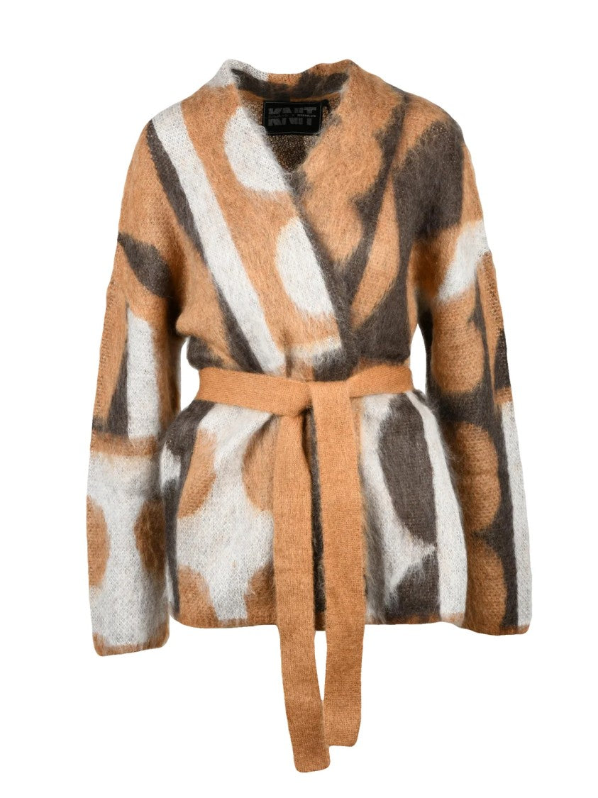 Eloise Renouf X Pennyblack Multicolor Acrylic-Blend Patterned Cardigan