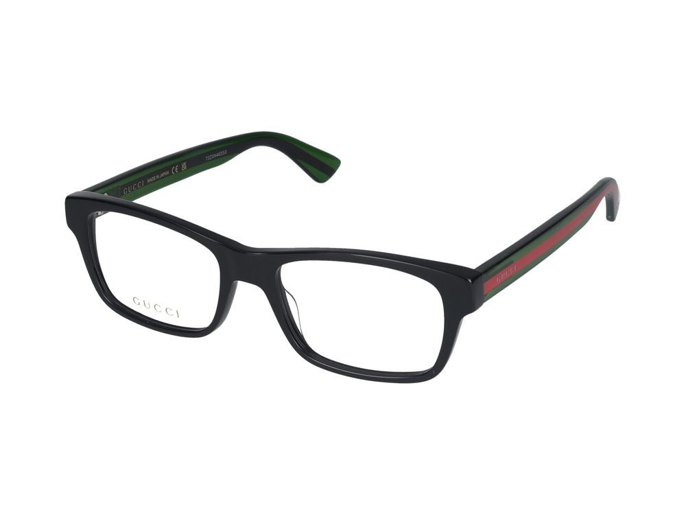 Gucci Eyeglasses Gg0006on 002 Black Green Transparent 53/18/145
