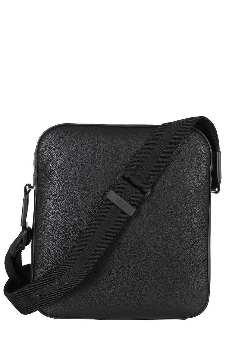 Boss Ray Black Pebbled Crossbody Bag