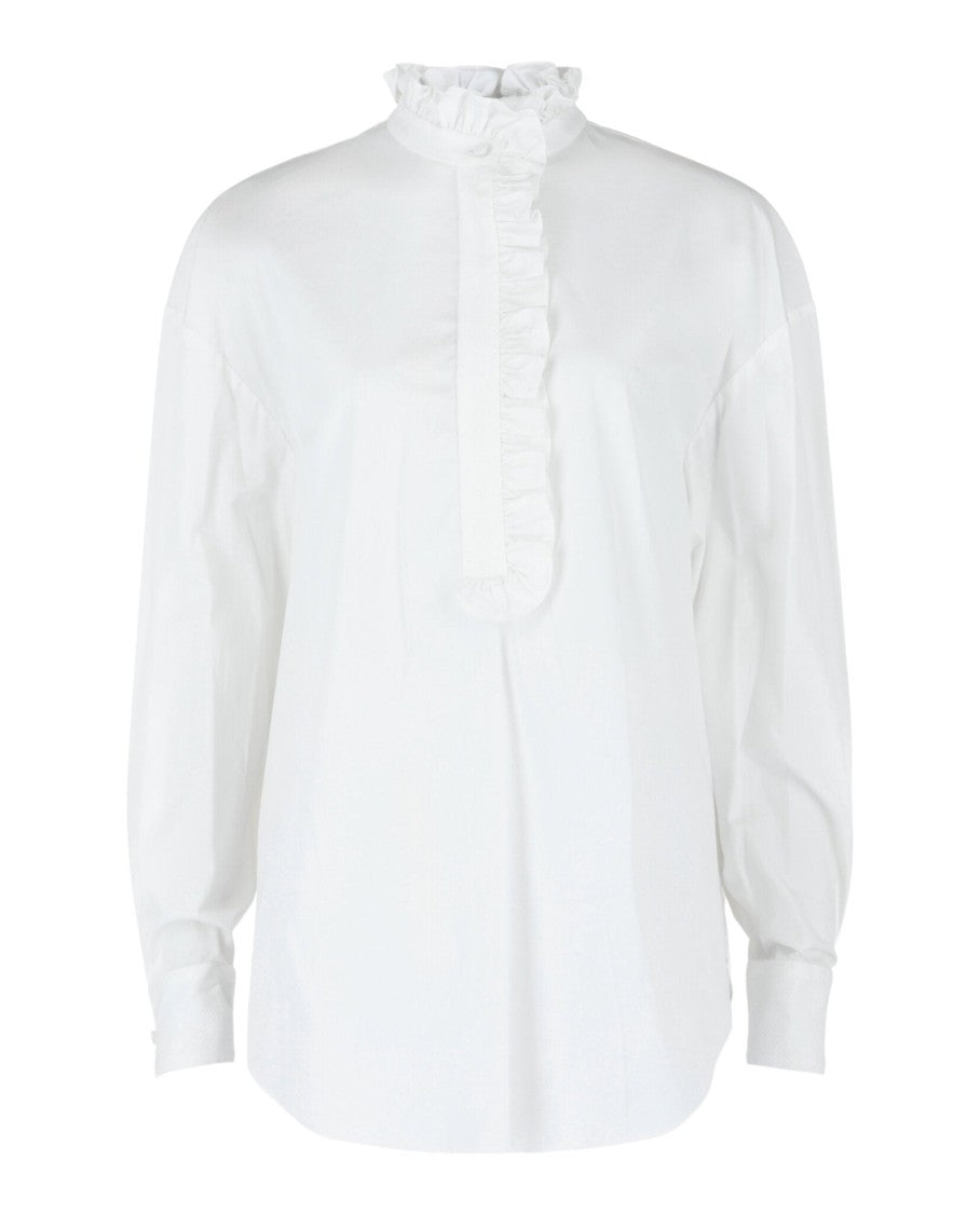 Alexander Mcqueen Ruffled Cotton Shirt