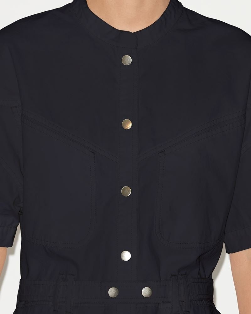 Isabel Marant Short-Sleeved Blouse With Front Button Closure