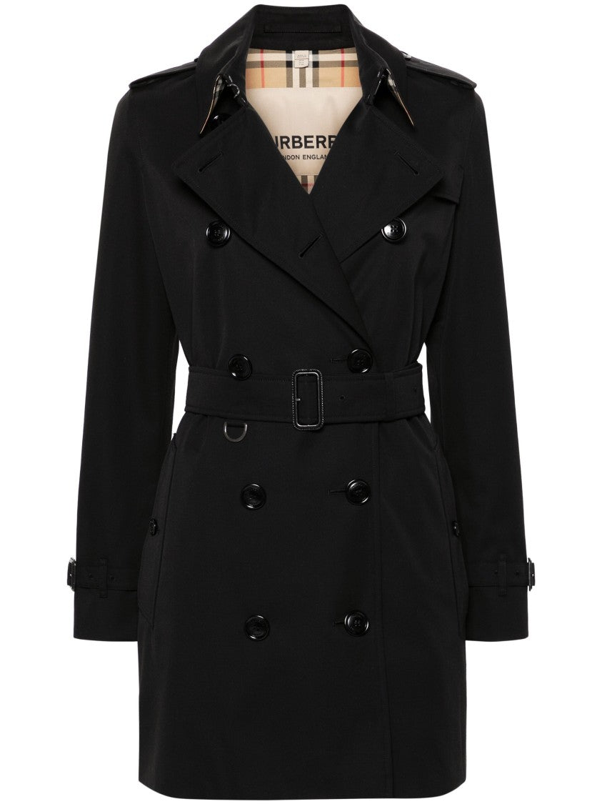 Burberry Kensington Double-Breasted Cotton Gabardine Trench