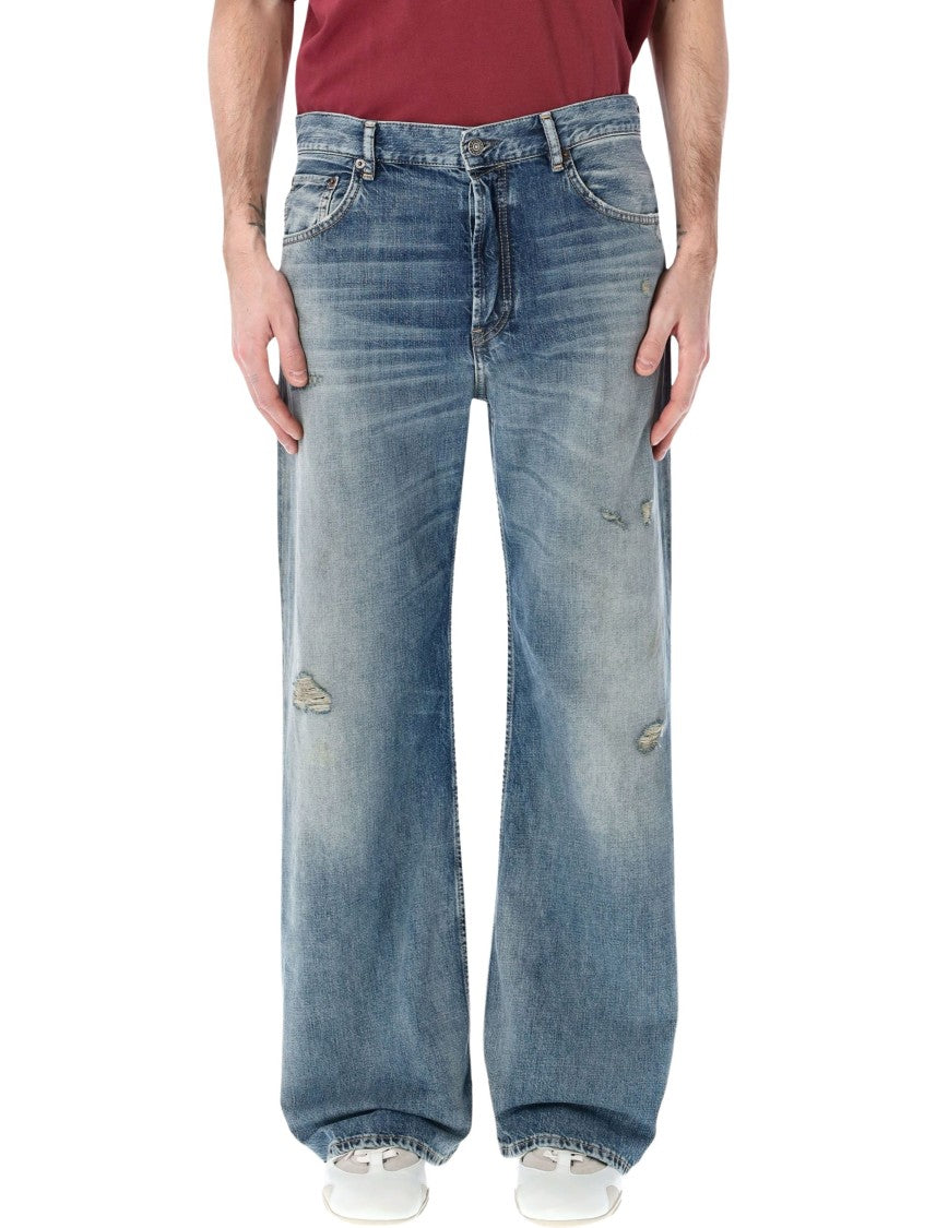 Acne Studios Vintage-Inspired Blue Denim Jeans