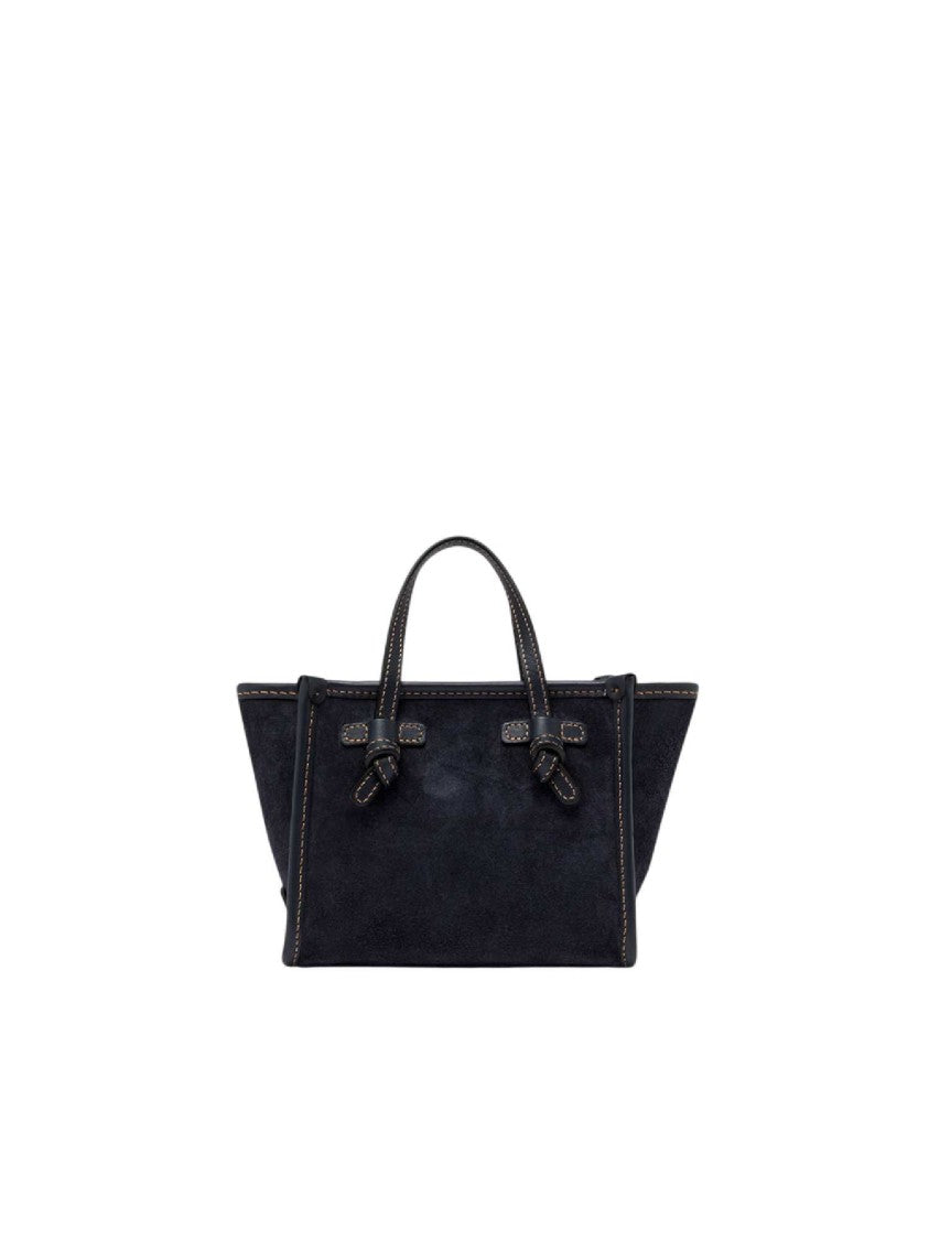 Gianni Chiarini Night Black Structured Cow Leather Handbag