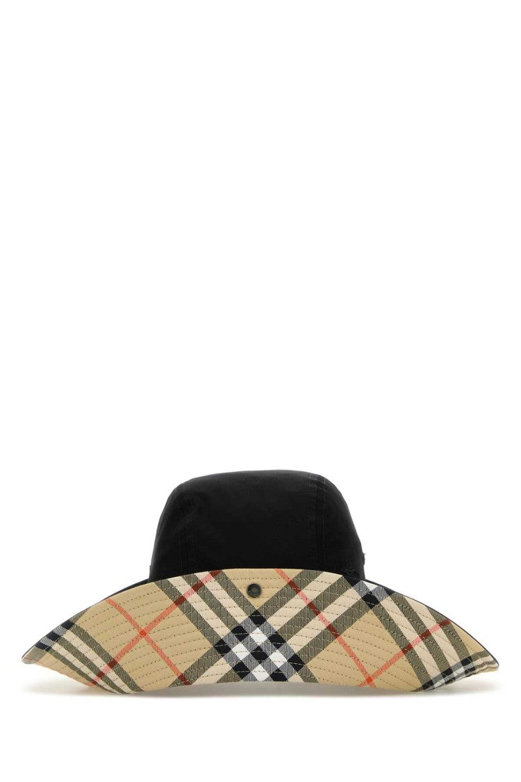 Burberry Black Cotton Bucket Hat