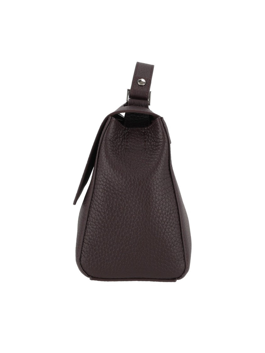 Claudio Orciani Brown Sveva Soft Small Calf Leather Handbag