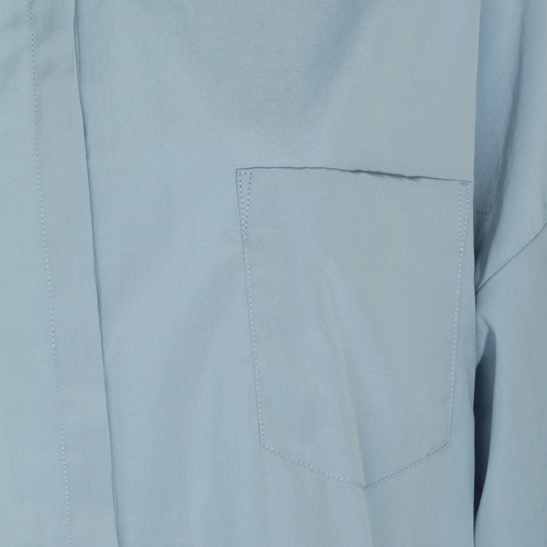 Nine In The Morning Relaxed Fit Blue Shirt With Classic Collar And Concealed Placket