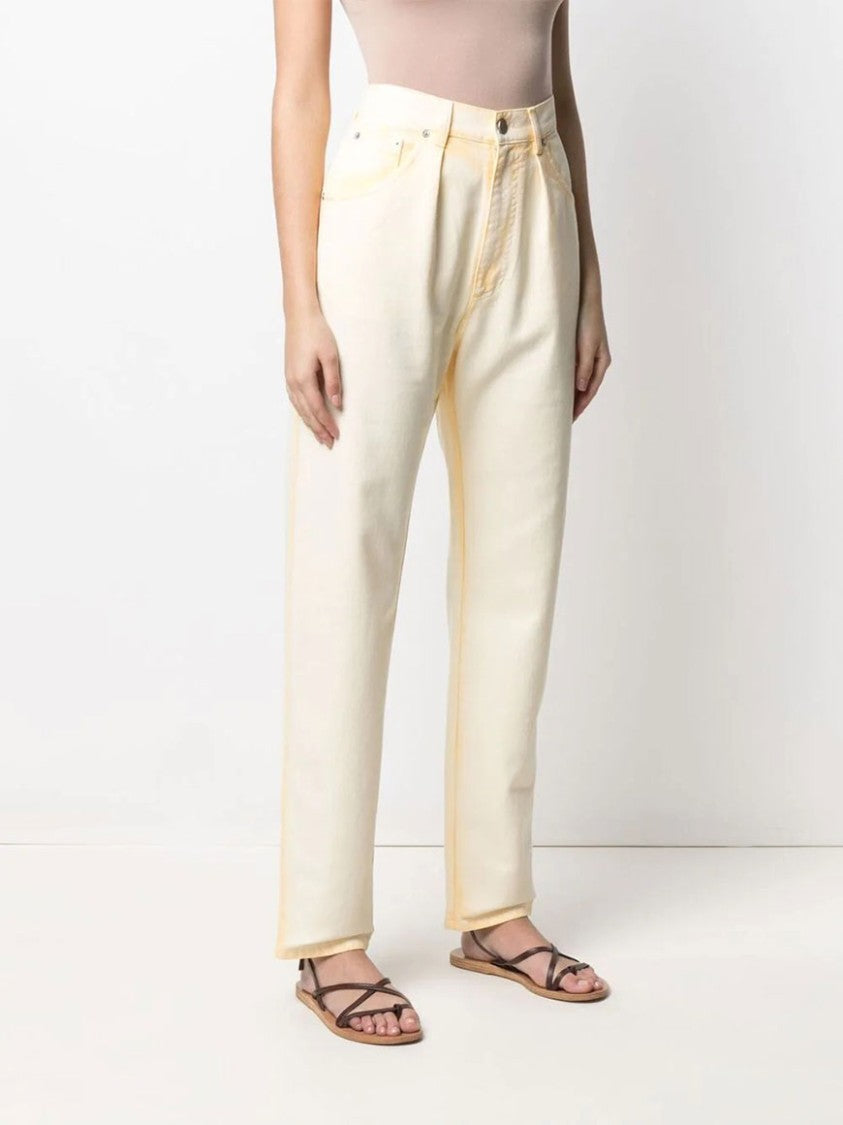 Alberta Ferretti Relaxed Straight-Leg Pants With Five-Pocket Styling