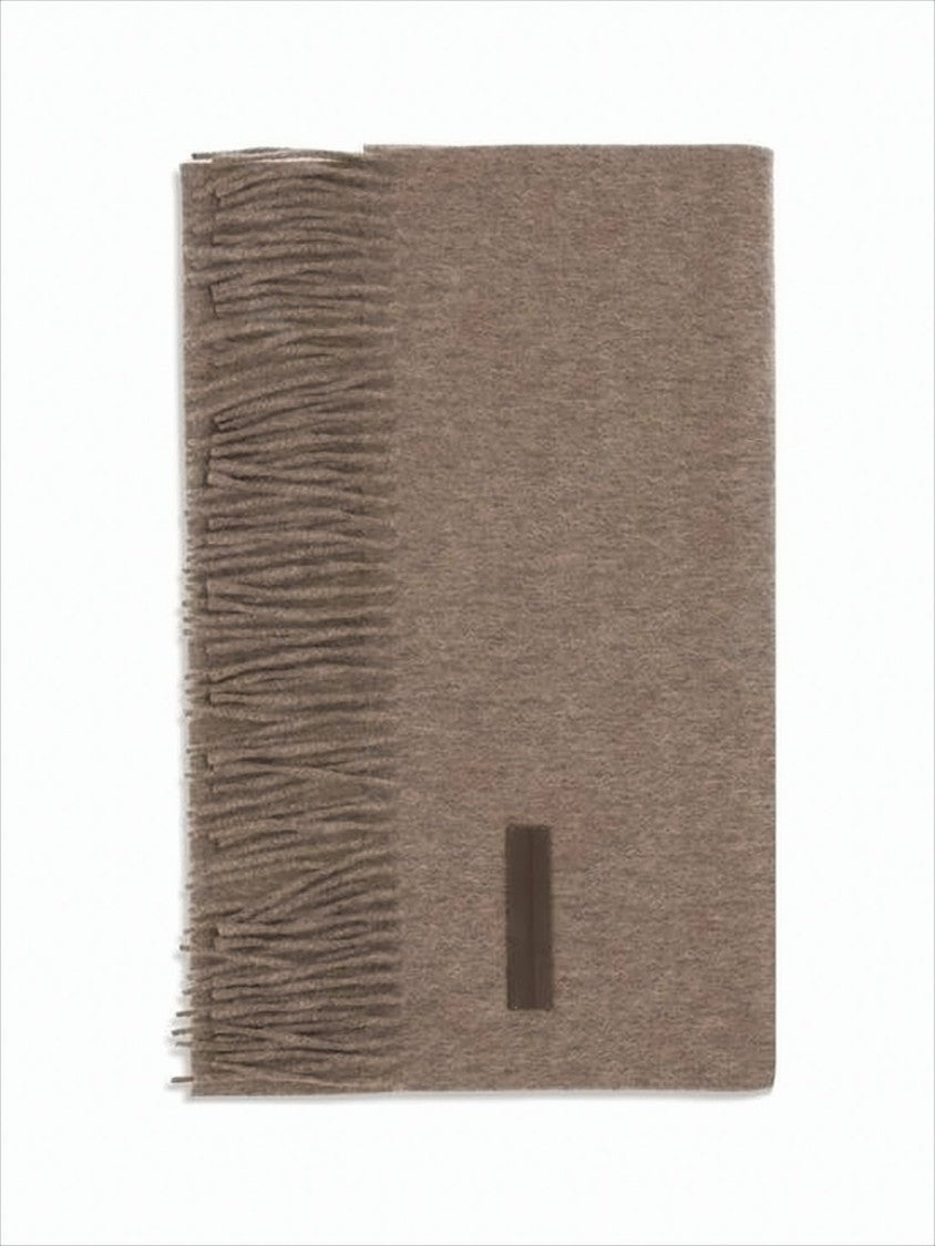 Ermenegildo Zegna Finely Woven Cashmere Scarf With Subtle Fringing