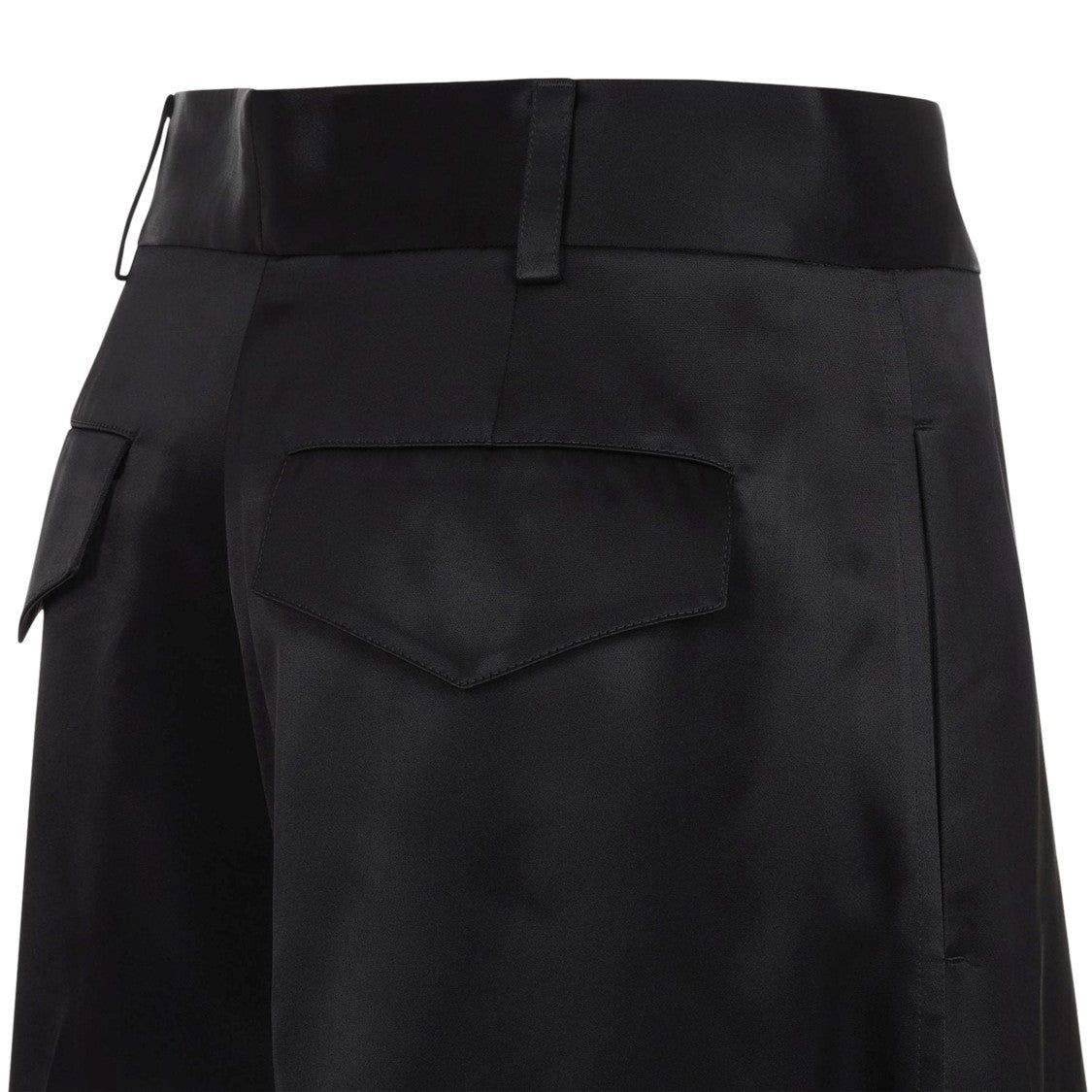 Jil Sander High-Waisted Wide-Leg Trousers With Flap Pockets